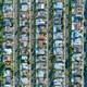 Illustration for article titled These Colorful Patterns Are Famous LA and NYC Neighborhoods From Above